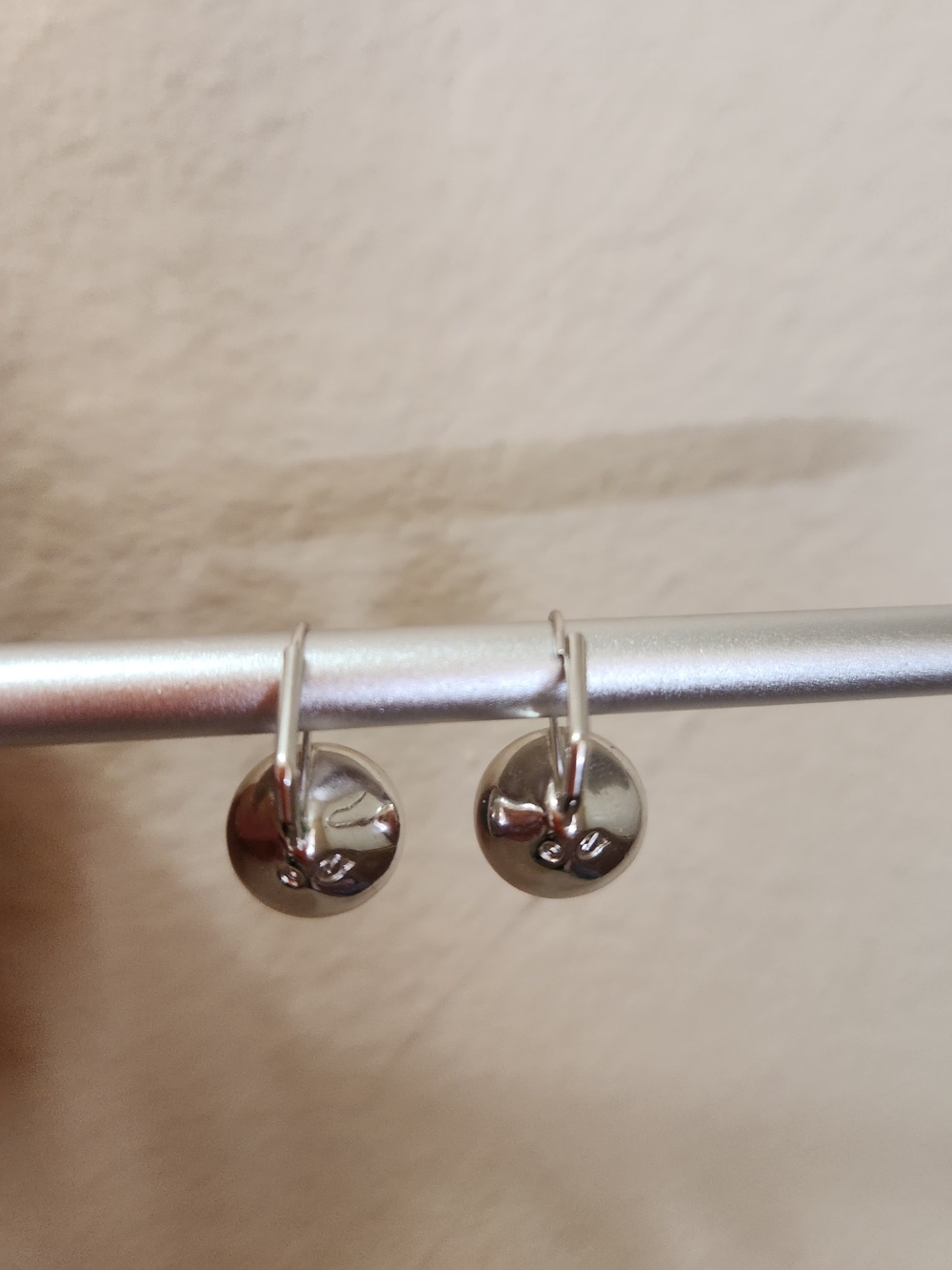 Silver Disc Drop Earrings - Minimal Women's Jewelry